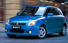 Test drive the car Suzuki Swift 