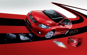 Design of the car Toyota Corolla 