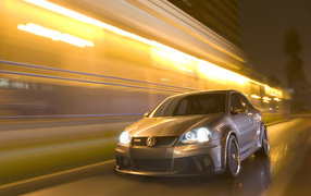 Красивый автомобиль Volkswagen Jetta в Москве