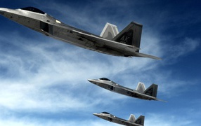 Хищные истребители F22 