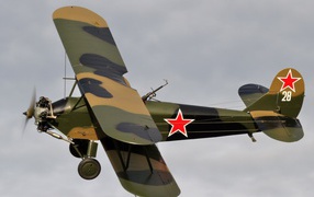 Полет одномоторного самолета