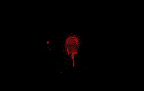 Кровь на черном фоне