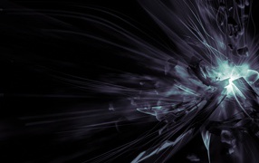 Взрыв на черных обоях