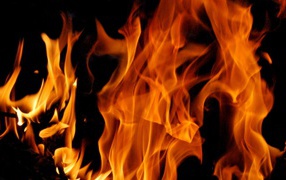 Пламя в камине