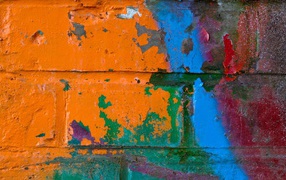 Граффити на кирпиче