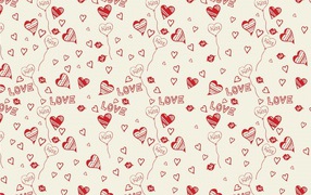 Hадпись и сердце