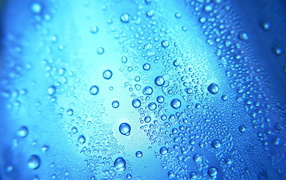 Синие капли воды