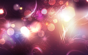 Блики на розовом фоне