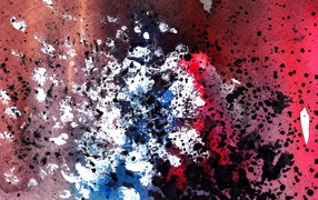 Брызги черной краски