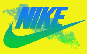 Neon Nike symbol