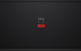 Логотип на черном фоне