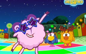 Нюша суперзвезда в мультфильме Смешарики