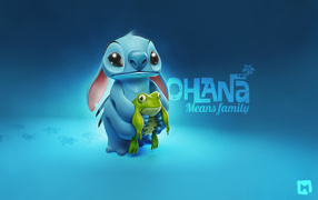 Stich with frog