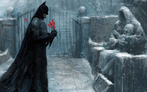 Бэт ман у могилы