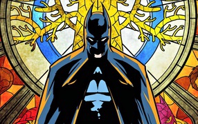 Бэт ман у витража