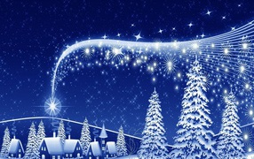 Рождественский рисунок