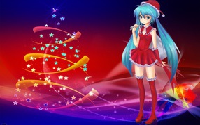 Рождественская Санта девушка