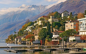 Город Аскона в Швейцарии