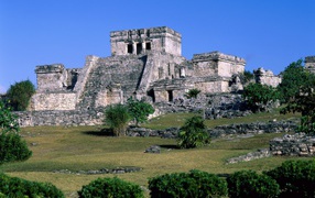 	 The ruins of the ancient castle