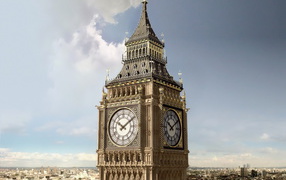 Биг бен в Лондоне Англия