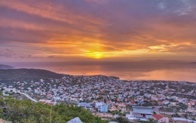 Греческий город у моря