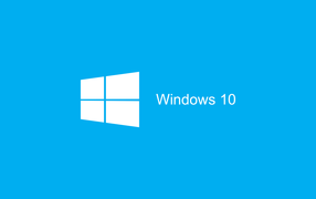 Blue Windows logo 10