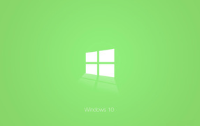 Зеленый логотип Windows 10