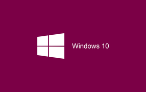 Сиреневый символ Windows 10