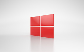 Red logo of Windows 8