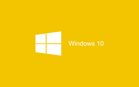 Желтый логотип Windows 10