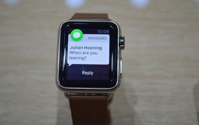 Сообщение из соц сети на Apple Watch