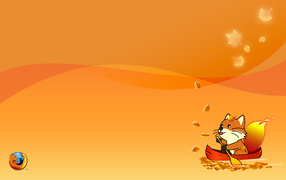 Firefox Mozilla тема осень