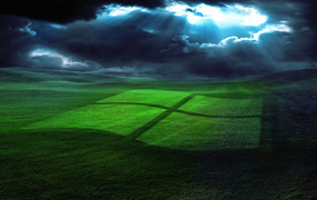 Знак Windows на поле