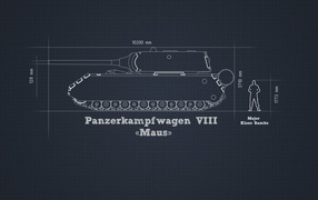 Чертеж танка