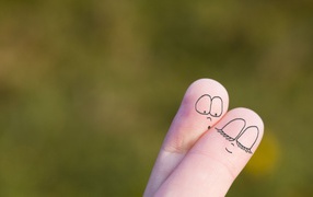 Рисунки на пальцах рук