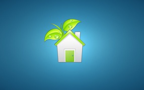 Eco house logo