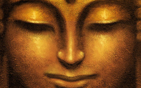 Лицо золотого Будды
