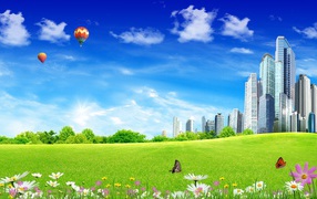 Фантастический город будущего