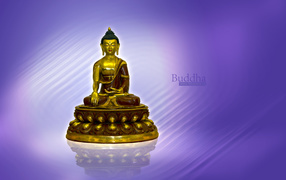 Golden Buddha figurine