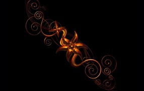 Орнамент на черном фоне