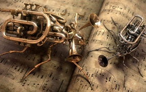 Инструменты роботы стимпанк