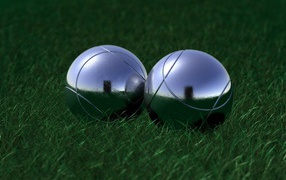 Два блестящих шара