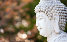 White Buddha head