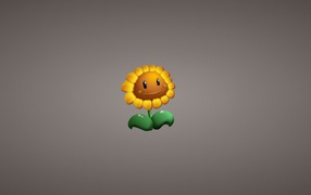 Пластиковый подсолнух