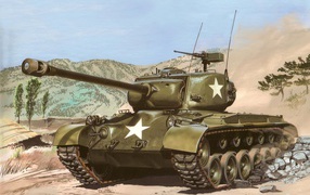 The American medium tank M-26