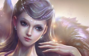 Портрет девушки Ванг Ронг ронг