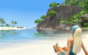 Женщина на пляже