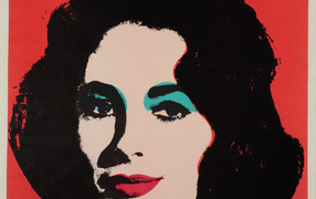 Картина Энди Уорхола - Женщина в красном