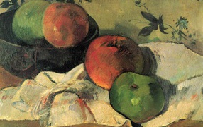 Painting Cezanne - Apples