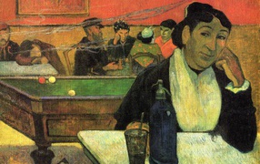 Painting Cezanne - Drunk bar